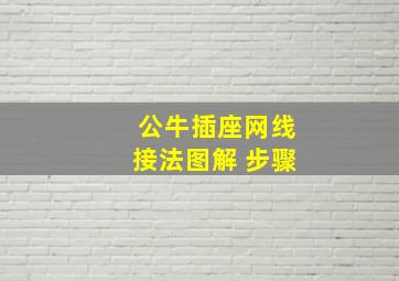 公牛插座网线接法图解 步骤